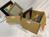 Lot of Picture Frames, Display Easels, and Light Weight Letters