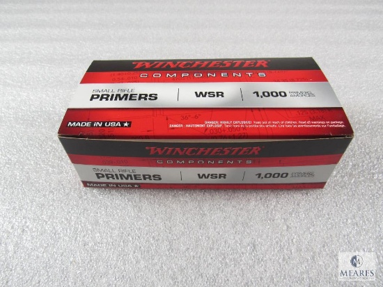 1000 Winchester small rifle primers. Very hard to find.