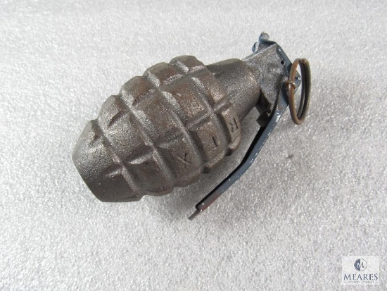 Inert demilled Pineapple type hand grenade
