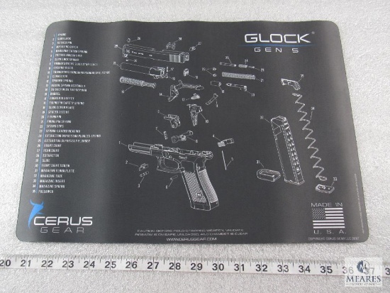 New Promat made in USA 12x17 gun cleaning schematic mat