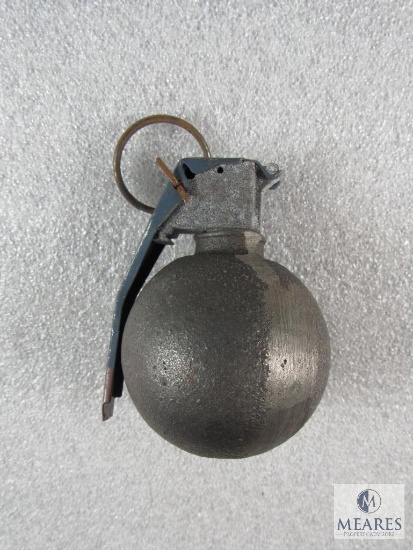 Inert demilled Baseball type hand grenade