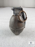 Inert demilled Lemon type hand grenade