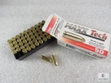 50 rounds 9mm Maxxtech ammo. 115 grain FMJ. Brass case reloadable