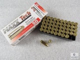 50 rounds 9mm Maxxtech ammo. 115 grain FMJ. Brass case reloadable