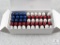50 Rounds 9mm Luger Ammo 124 Grain Red White & Blue 