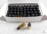 50 Rounds 9mm Luger Ammo 115 Grain Black Tip Bullets