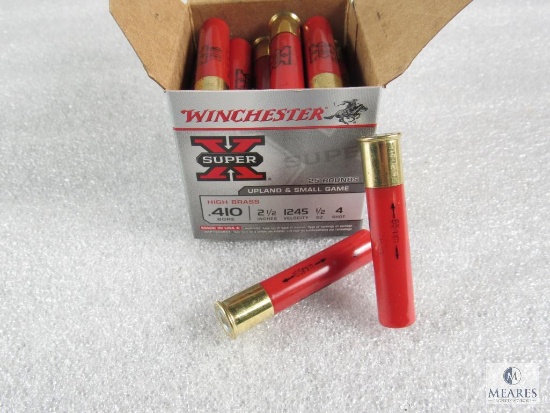 25 Rounds Winchester X .410-gauge Shotgun Shells - High Brass 4-shot - Great for Taurus Judge