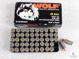 50 Rounds Wolf .45 ACP Ammo 230 Grain FMJ