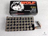 50 Rounds Wolf .45 aCP Ammo 230 Grain FMJ