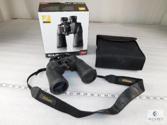 Nikon Aculon A211 10x50 Binoculars | Guns & Military Artifacts Gun Parts |  Online Auctions | Proxibid