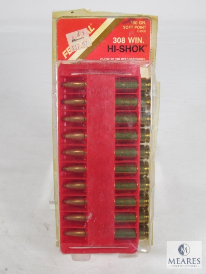 20 Rounds Federal Hi-Shok .308 WIN 180 Grain Soft Point Ammo