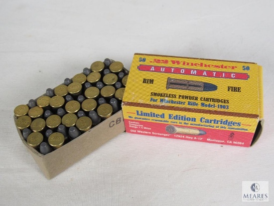 50 Rounds Old Western Scrounger .22 WIN Auto for model 1903 45 Grain Ammo