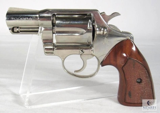 1973 Colt Cobra .38 Special 2" Nickel Snub Nose Revolver
