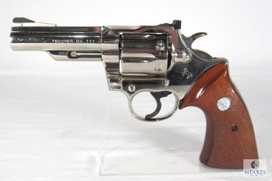1971 Colt Trooper MK III .357 Magnum 4" Nickel Revolver