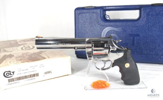 1993 Colt King Cobra Enhanced .357 Magnum 6" Stainless Revolver in Original box