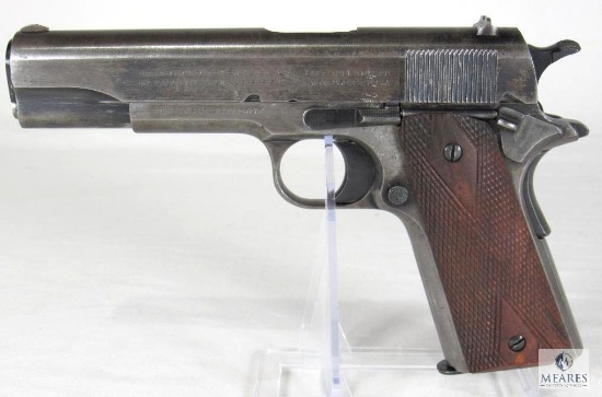 1918 Colt 1911 Military US Army WWI .45 ACP Semi-Auto Pistol (Black Army) w/ Archive Letter Post