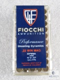 50 rounds Fiocchi 22 Magnum Ammo 40 grain 1910 FPS