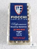 50 rounds Fiocchi .22 Magnum Ammo 40 grain 1910 FPS