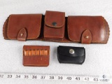 Leather Rifle and Pistol Cartridge Slides