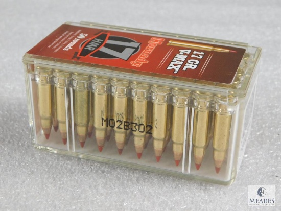 50 Rounds Hornady V-Max 17 HMR Ammunition 17 Grain