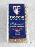 50 Rounds Fiocchi .22 Magnum Ammunition 40 Grain JSP