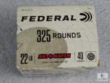 325 Rounds Federal .22 Long Rifle Ammunition 40 Grain