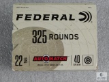325 Rounds Federal .22 Long Rifle Ammunition 40 Grain