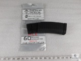 New 60 Round AR15 5.56/.223 High Capacity Rifle Magazine, Made in Germany