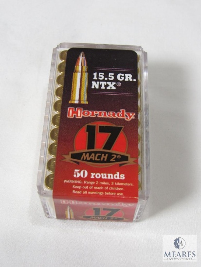 50 Rounds Hornady 17 Mach 15.5 Grain NTX Ammo