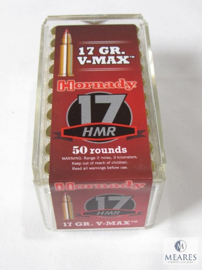 50 Rounds Hornady .17 HMR V-Max Ammo 17 Grain