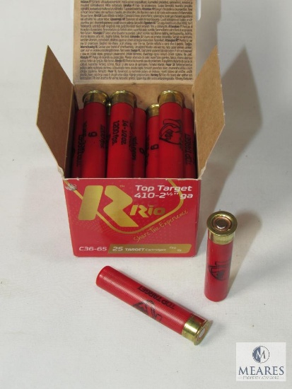 25 Rounds Rio .410 Gauge 2-1/2" 9 Shot Shotshells
