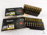 40 Rounds Monarch .223 REM Steel Case 55 Grain FMJ Ammo