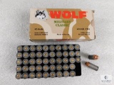 50 Rounds Wolf .45 Auto 230 Grain FMJ Steel Case Ammo