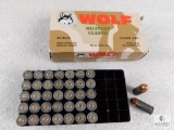 37 Rounds Wolf .45 Auto 230 Grain FMJ Steel Case Ammo