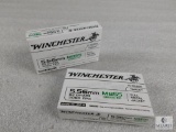40 Rounds Winchester 5.56mm M855 Green Tip FMJ Ammo