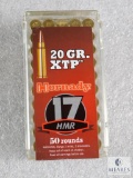 50 Rounds Hornady .17 HMR 20 Grain XTP Ammo