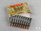 20 Rounds Wolf Military Classic .223 REM 55 Grain FMJ Ammo
