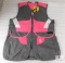 New Ladies Browning Summit Shooting Vest Smoke Gray & Pink Size Large