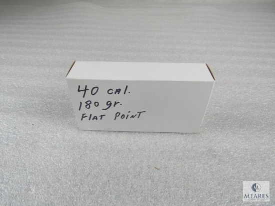 50 Rounds .40 S&W 180 Grain Flat Point Ammo - Possible Reloads