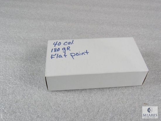 50 Rounds .40 S&W 180 Grain Flat Point Ammo - Possible Reloads