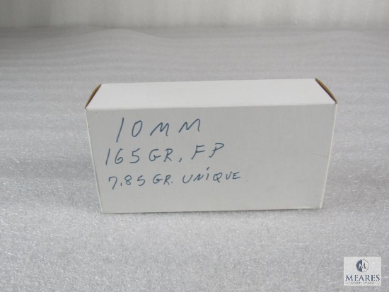 50 Rounds 10mm 165 Grain FP 7.85 Gr Unique Ammo - possible reloads