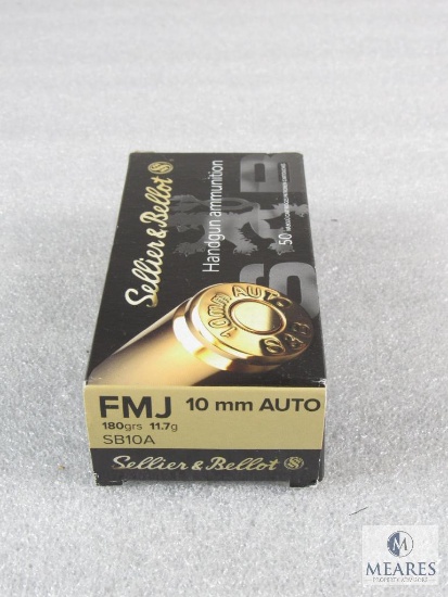 50 Rounds Sellier & Bellot 10mm Auto 180 Grain Ammo