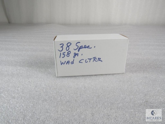 50 Rounds .38 Special 158 Grain Wadcutter Ammo - possible reloads