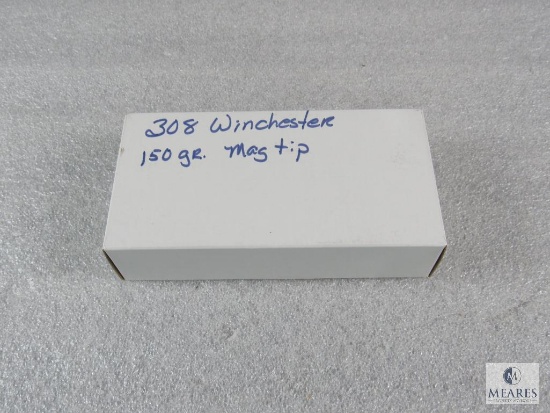 20 Rounds .308 WIN 150 Grain Mag Tip Ammo - possible reloads