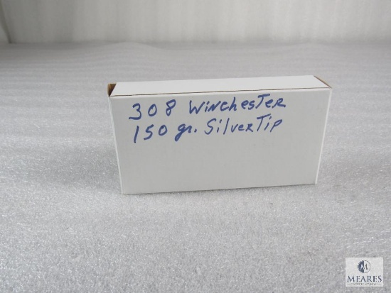 20 Rounds .308 WIN 150 Grain SilverTip Ammo - Possible Reloads