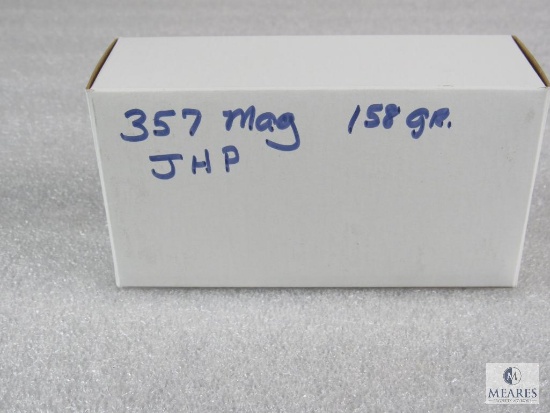 50 Rounds .357 Mag 158 Grain JHP Ammo - Possible Reloads