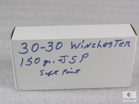20 Rounds .30-30 WIN 150 Grain JSP Soft Point Ammo - Possible Reloads