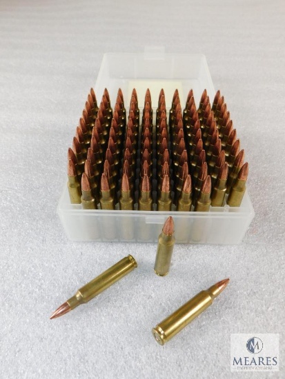 100 Rounds .223 REM 55 Grain FMJ Ammo & Reload Case - possible Reloads