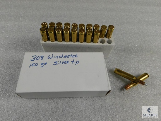 50 Rounds .308 WIN 150 Grain SilverTip Ammo - possible Reloads