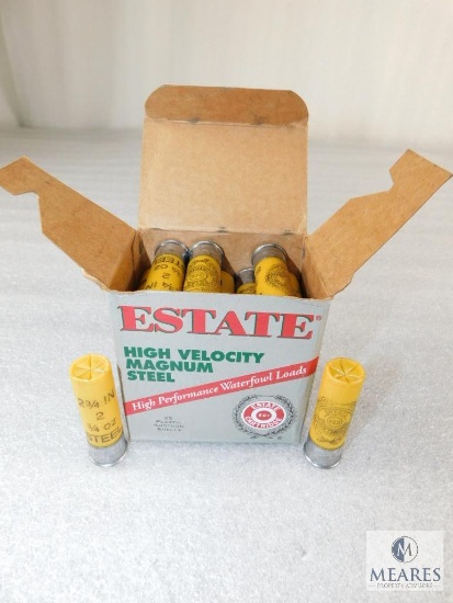 25 Rounds Estate 20 Gauge 2-3/4" 3/4 oz 2 Shot Magnum Steel Shells